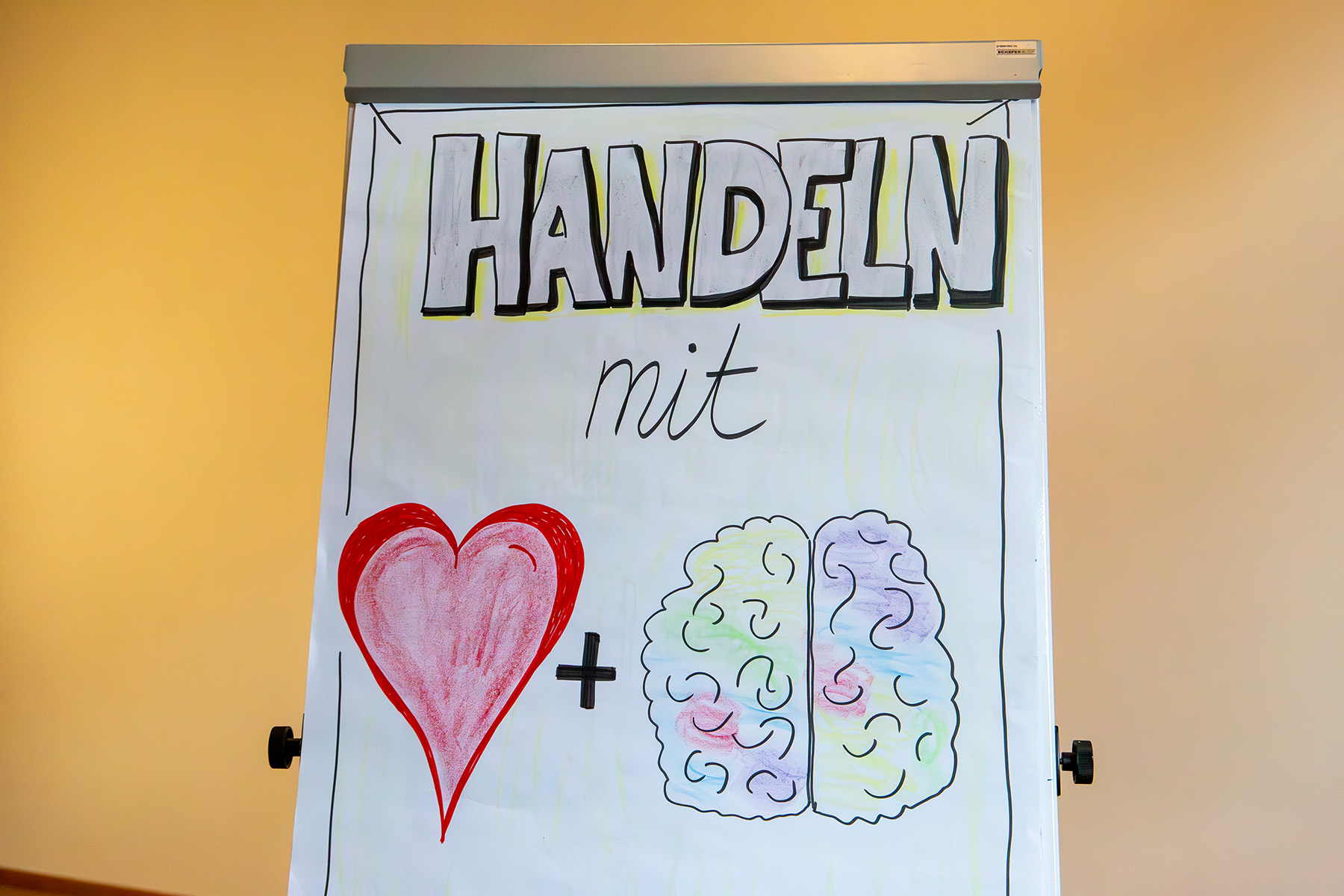 Flipchart mit Seminarmotto